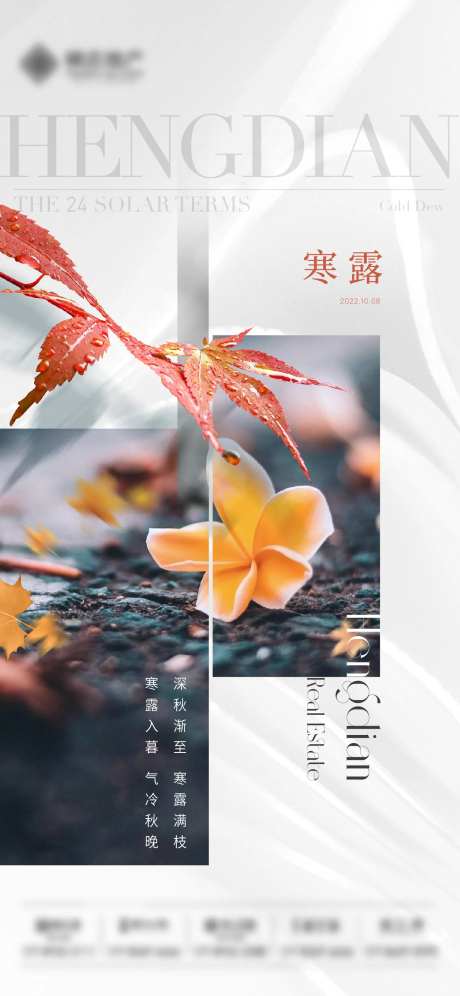 寒露节气海报-采灵感-https://www.cailinggan.com/