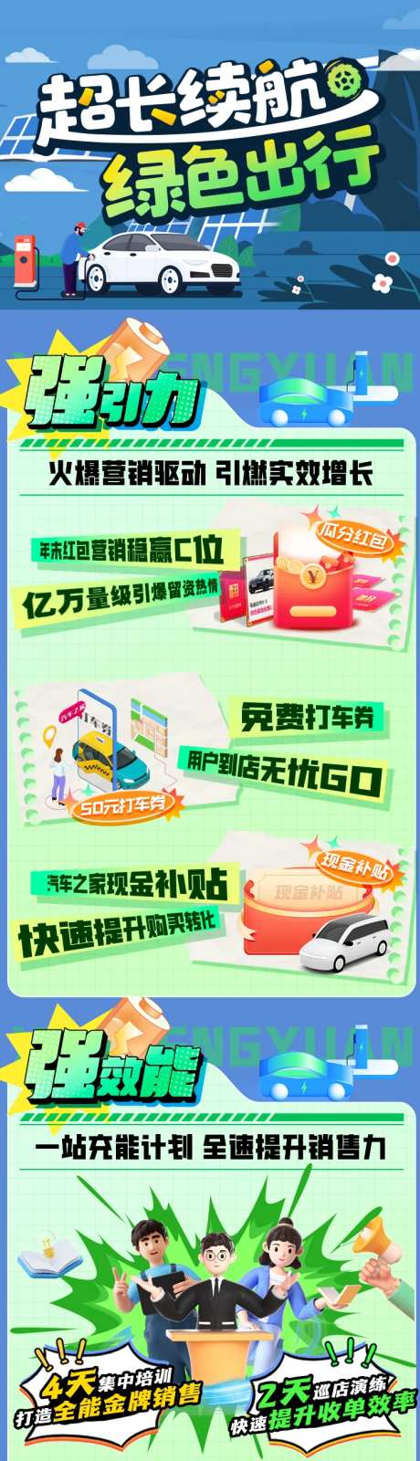 新能源绿色出行游戏续航长图海报-采灵感-https://www.cailinggan.com/