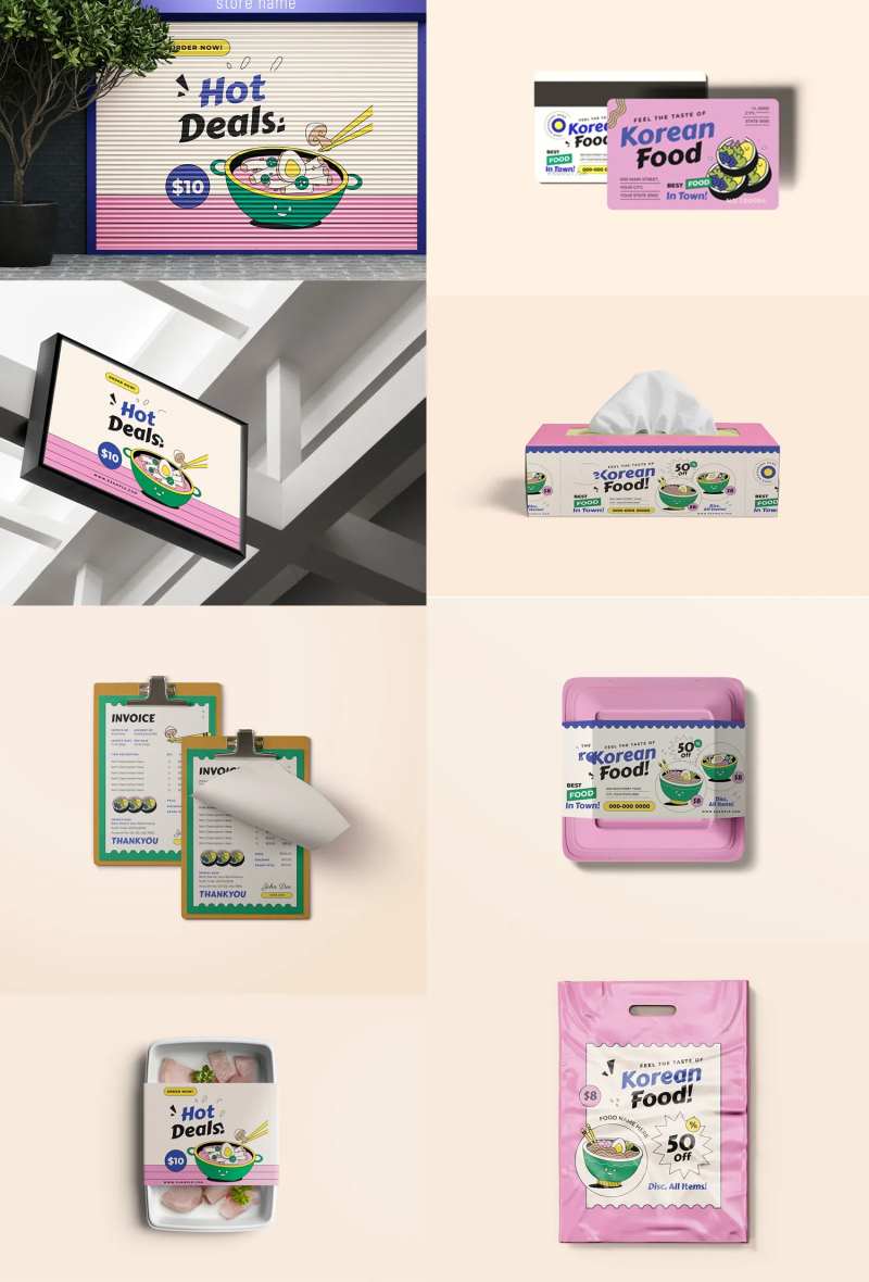 餐饮文创样机VI设计-采灵感-cailinggan.com