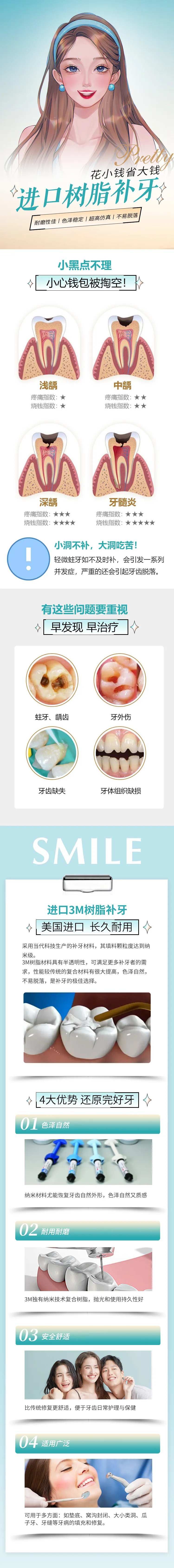 医美进口3M树脂补牙详情页-采灵感-cailinggan.com