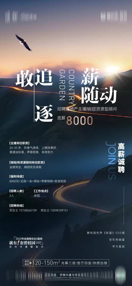 招聘简约海报-采灵感-https://www.cailinggan.com/
