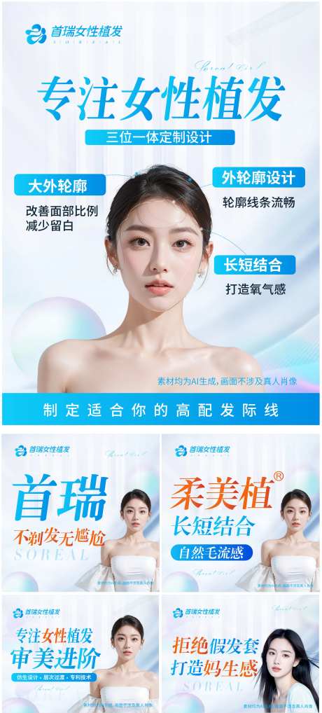 医美医院口腔蓝白电商头图-采灵感-https://www.cailinggan.com/