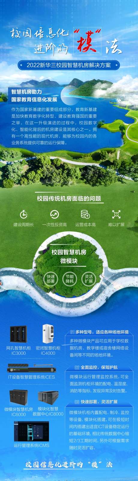 校园智慧机房解决方案长图-采灵感-https://www.cailinggan.com/