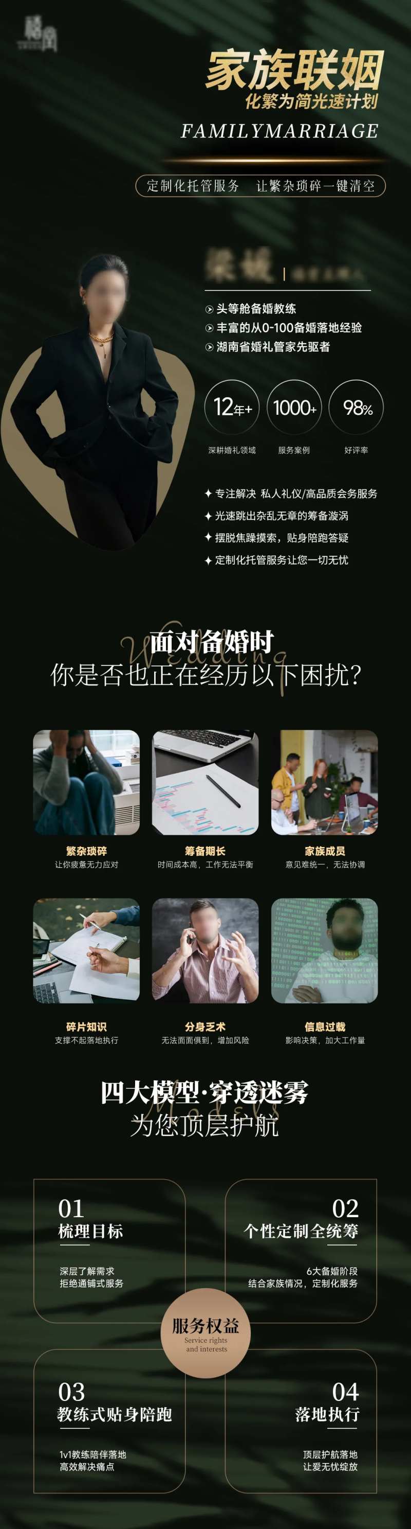 绿色系人物介绍长图设计-采灵感-cailinggan.com