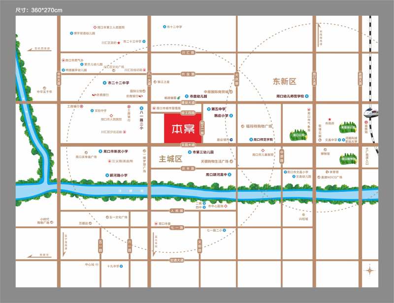 地产周口区位图-采灵感-cailinggan.com
