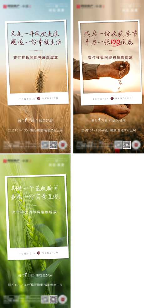 地产样板间开放大麦海报-采灵感-cailinggan.com
