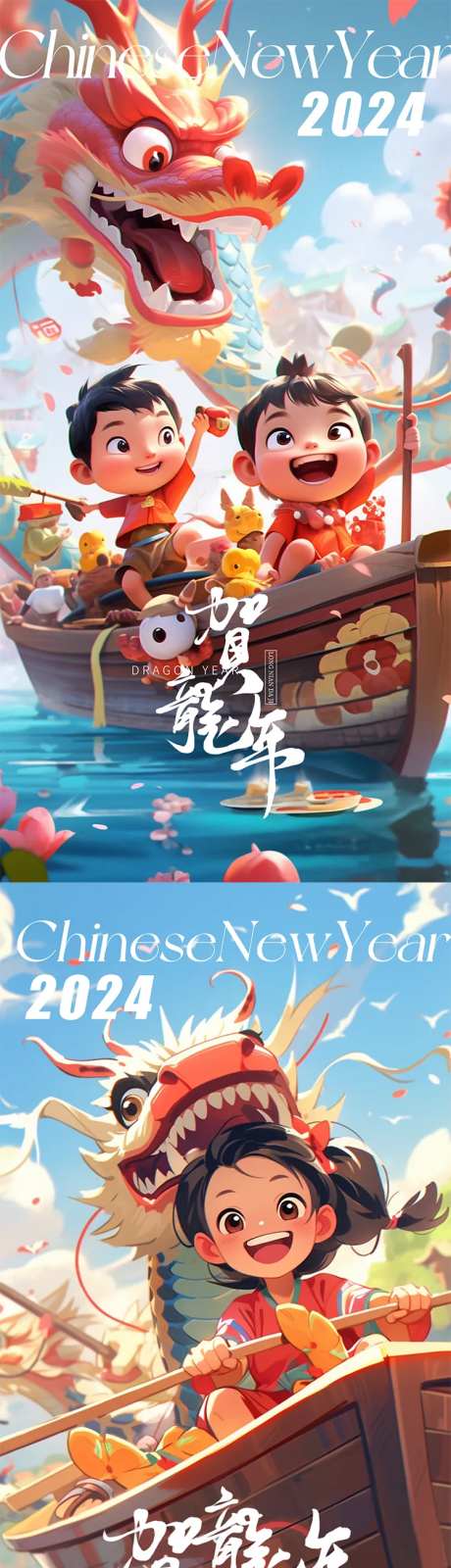 龙年国潮创意海报-采灵感-https://www.cailinggan.com/