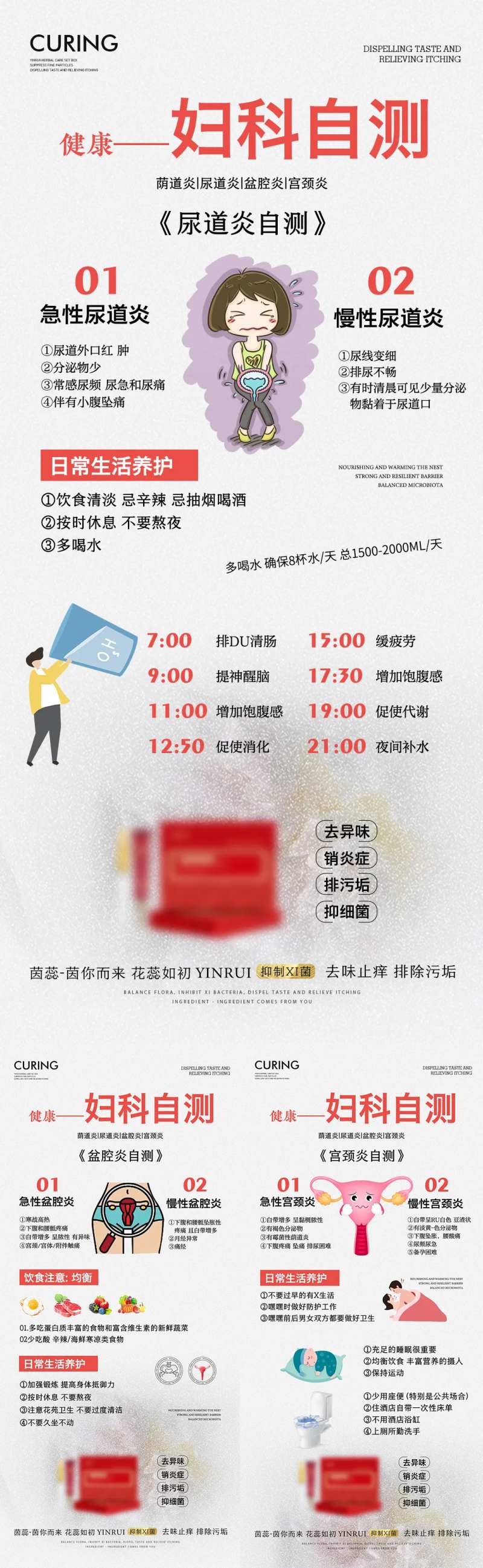 妇科自测科普海报-采灵感-cailinggan.com