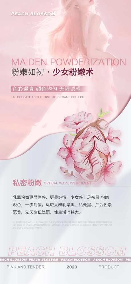 医美私密粉嫩术海报-采灵感-https://www.cailinggan.com/