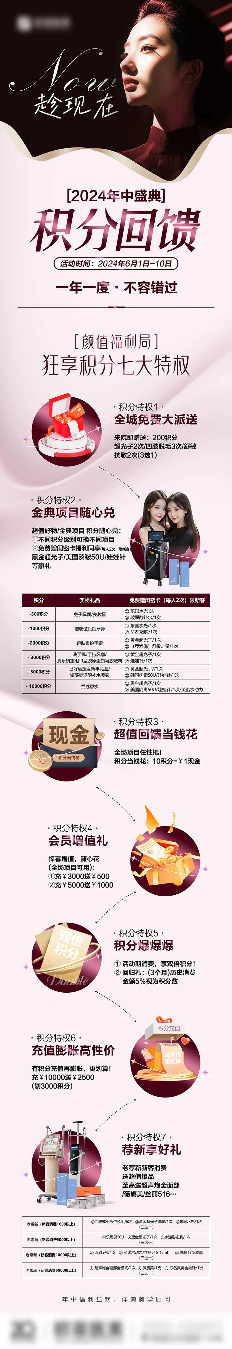 医美年中盛典积分活动长图-采灵感-cailinggan.com