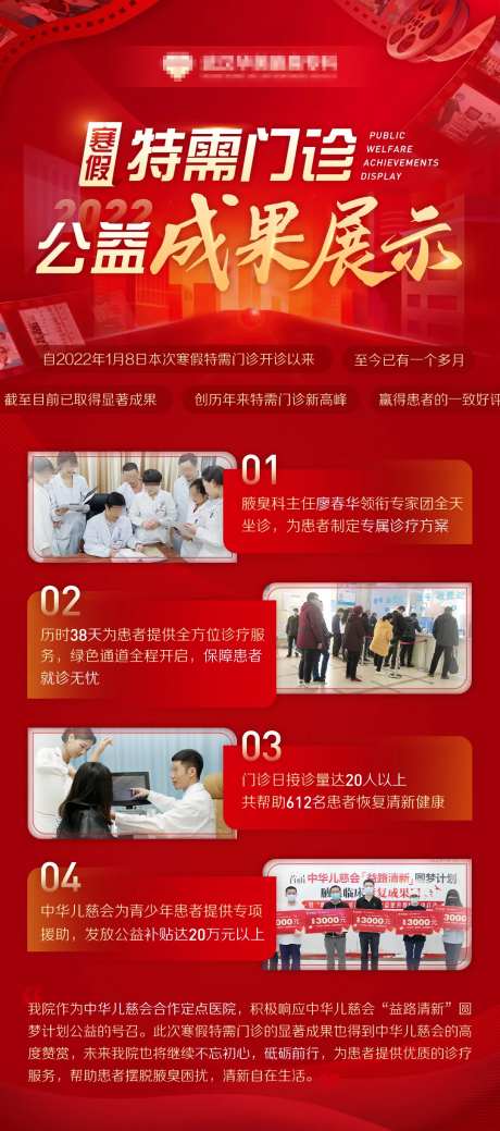 医疗类公益成果展示海报-采灵感-https://www.cailinggan.com/