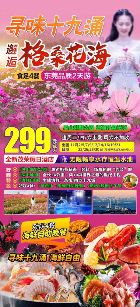 格桑花花海东莞海鲜旅游-采灵感-https://www.cailinggan.com/