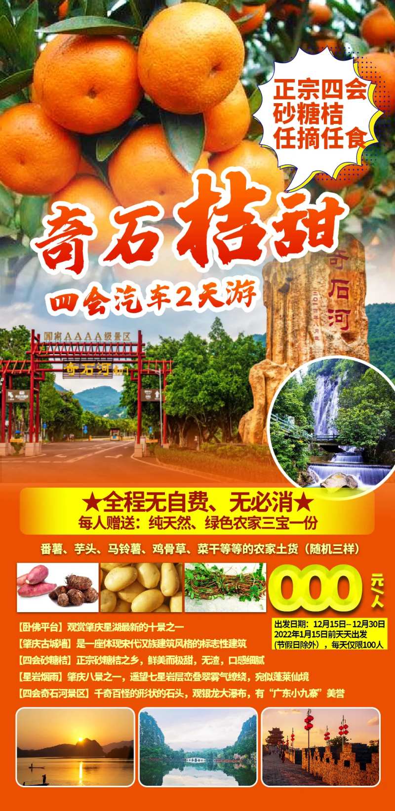 摘柑橘旅游海报-采灵感-cailinggan.com