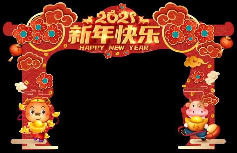 新年异型门头-采灵感-cailinggan.com