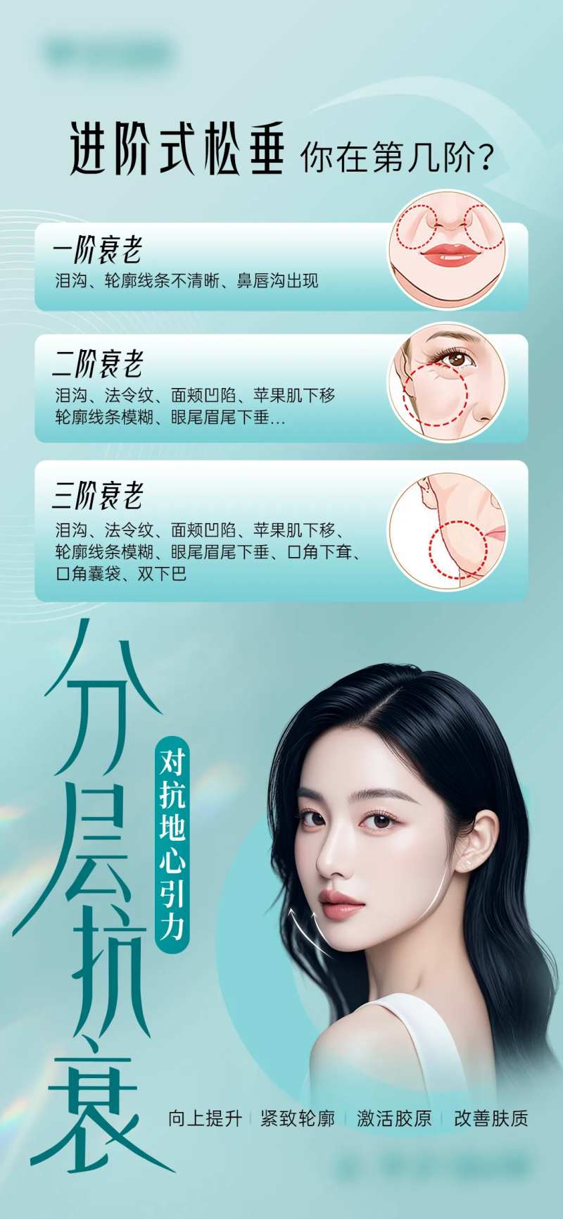 医美三阶段分层抗衰海报-采灵感-cailinggan.com