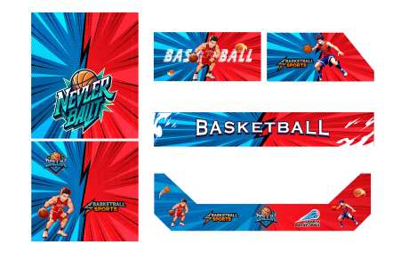 篮球活动训练营游戏机活动画面-采灵感-https://www.cailinggan.com/