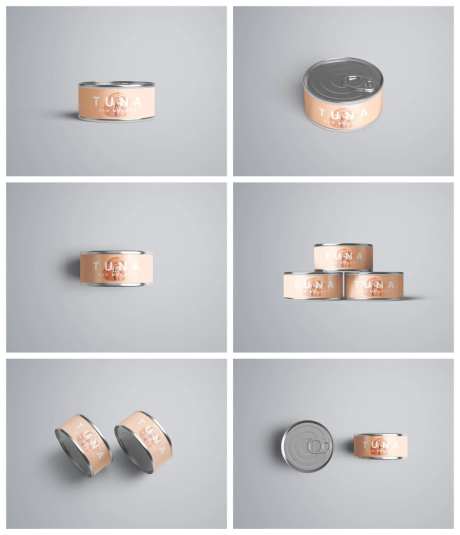 罐头铁罐子包装样机-采灵感-https://www.cailinggan.com/