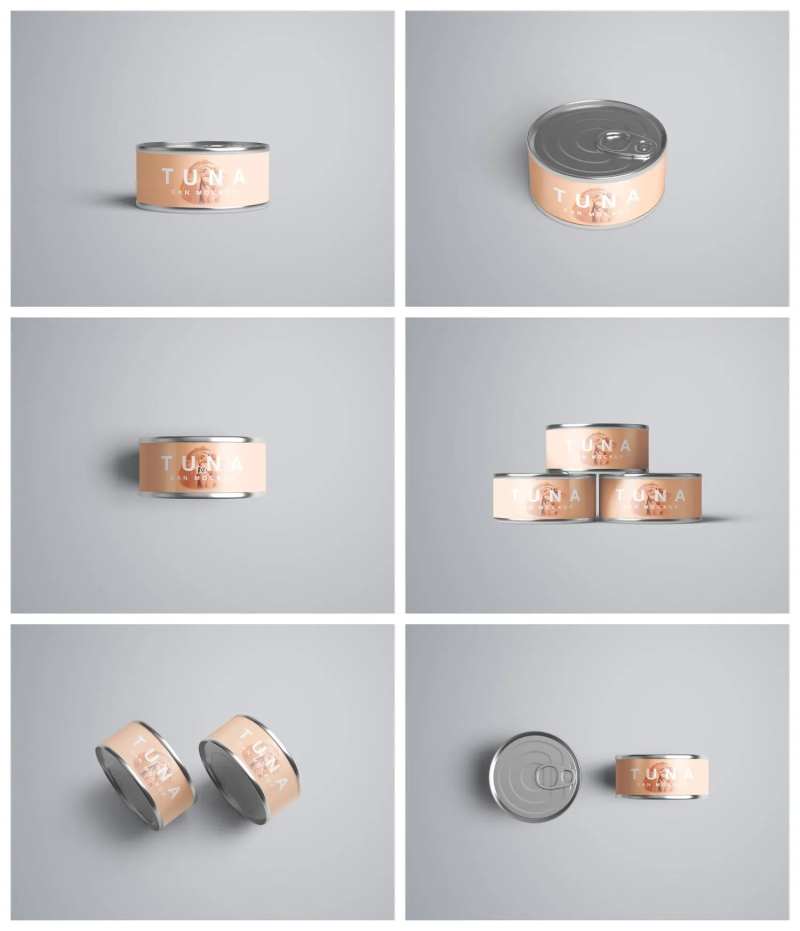 罐头铁罐子包装样机-采灵感-cailinggan.com