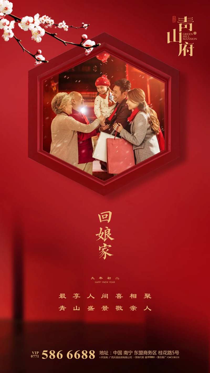 春节回娘家移动端海报-采灵感-cailinggan.com