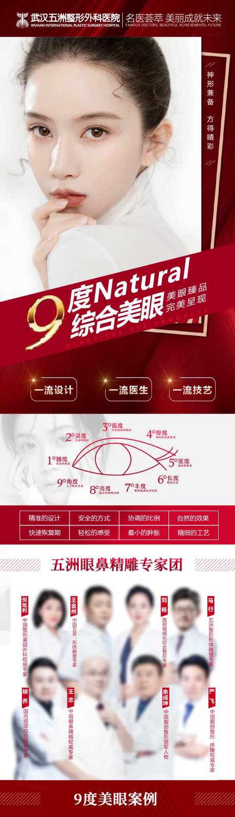 医美双眼皮项目案例宣传海报-采灵感-https://www.cailinggan.com/