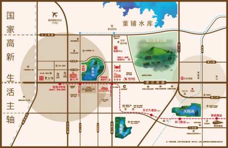 地产新中式区位图地图-采灵感-https://www.cailinggan.com/
