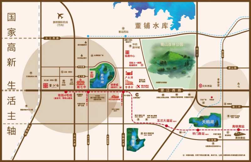 地产新中式区位图地图-采灵感-cailinggan.com