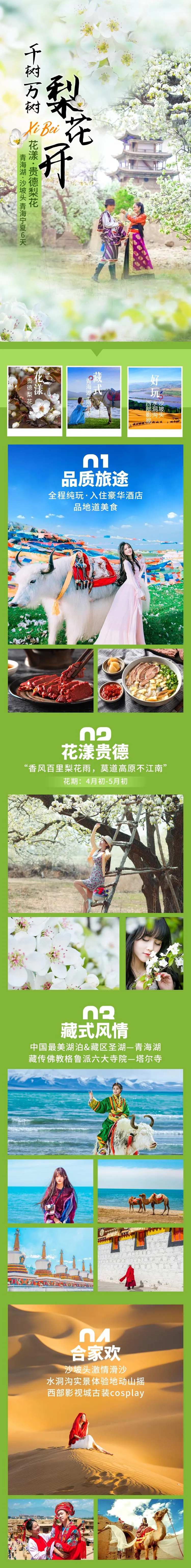 西北青海湖宁夏赏梨花旅游详情页长图-采灵感-cailinggan.com