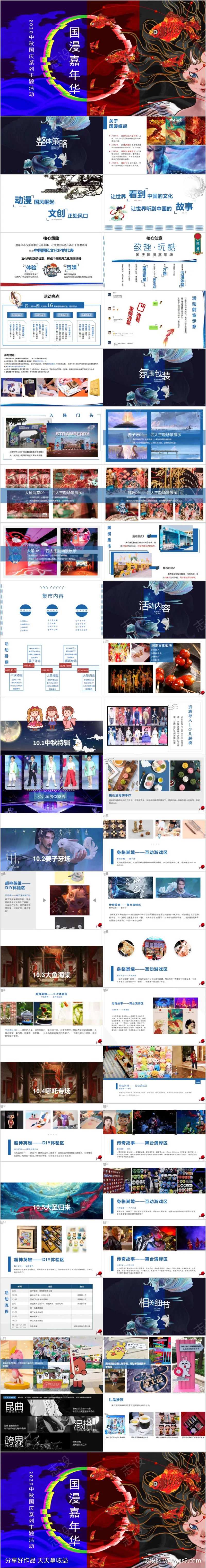 地产中秋国漫嘉年华活动方案PPT-采灵感-cailinggan.com