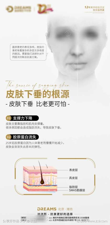 衰老知识皮肤下垂原因-采灵感-https://www.cailinggan.com/
