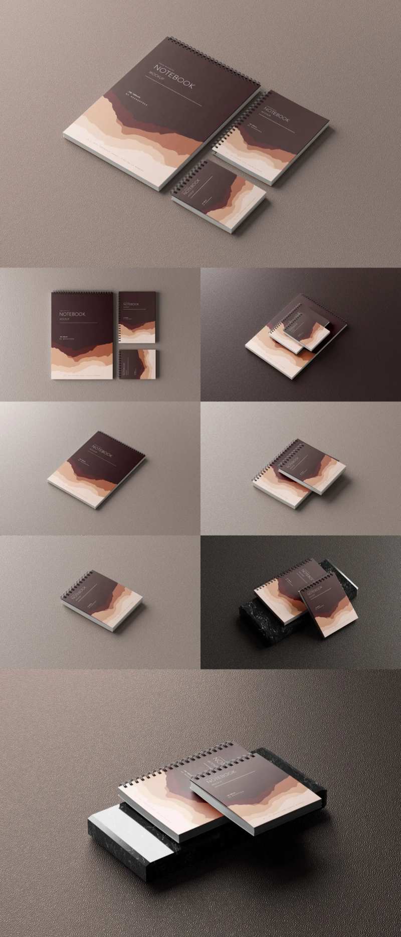 3个尺寸圈装笔记本封面样机-采灵感-cailinggan.com