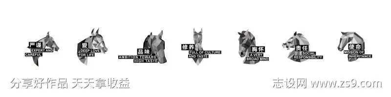 马头icon设计-采灵感-cailinggan.com