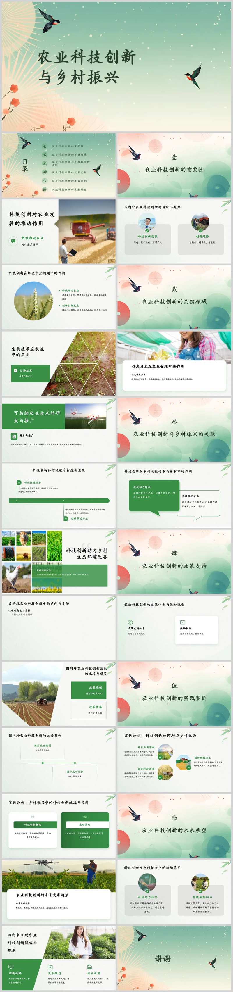 农业科技创新与乡村振兴PPT-采灵感-cailinggan.com