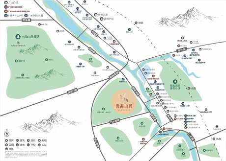 房地产售楼部项目区位图-采灵感-https://www.cailinggan.com/