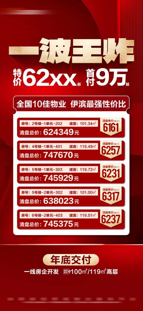 地产清盘特价房热销活动大字报海报-采灵感-https://www.cailinggan.com/