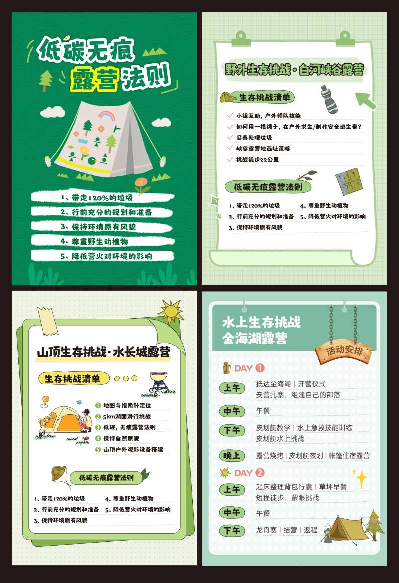露营清单小贴士系列海报-采灵感-cailinggan.com
