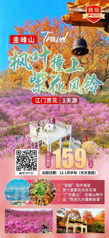 江门赏花1天宣传海报-采灵感-https://www.cailinggan.com/