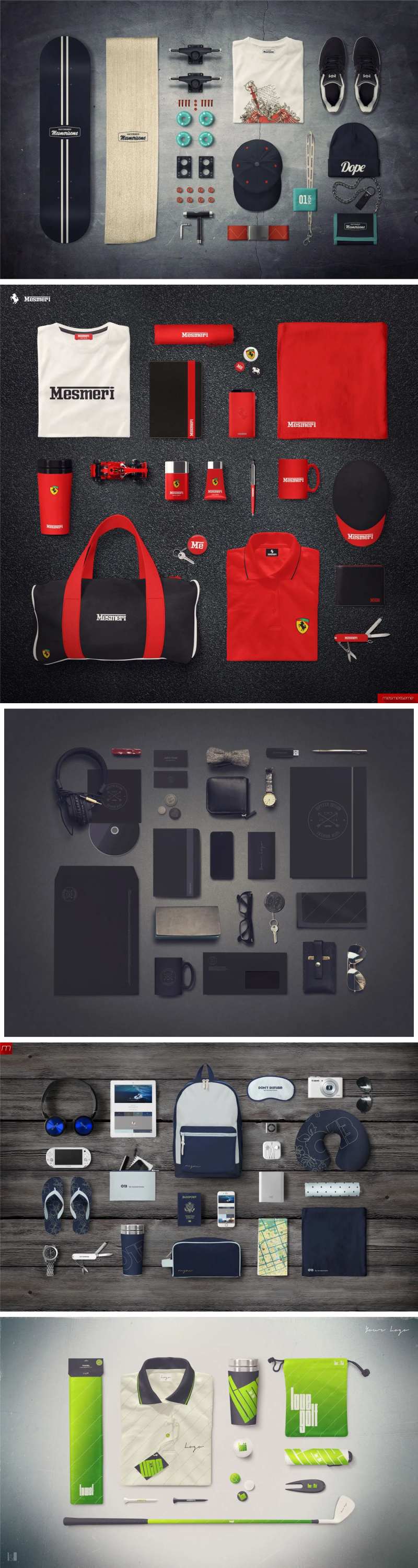 时尚服装品牌宣传VI样机-采灵感-cailinggan.com